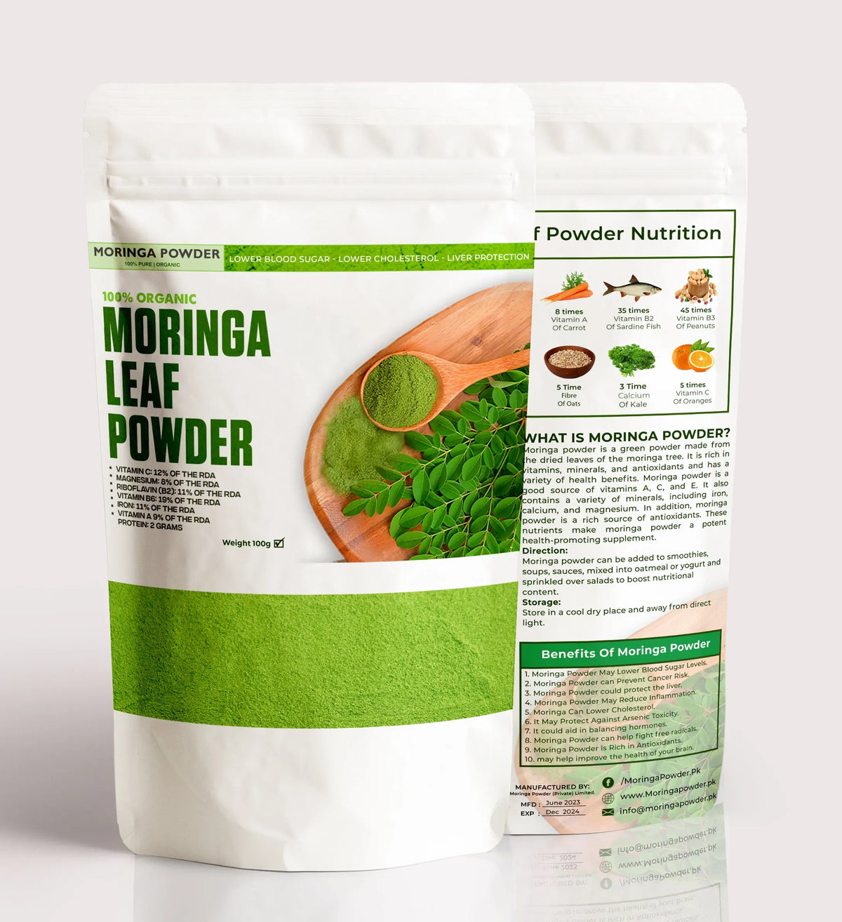 Moringa Powder 500 Grams | Mighty Moringa: Your Daily Nutrient Boost