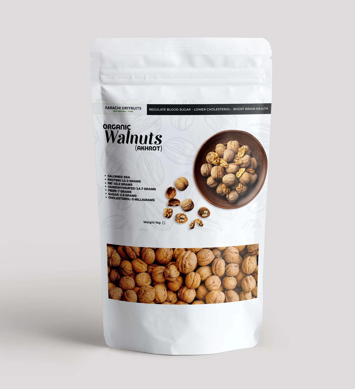 Premium Walnuts 1 kg for a Nutrient-Rich Lifestyle | Weight 1 KG